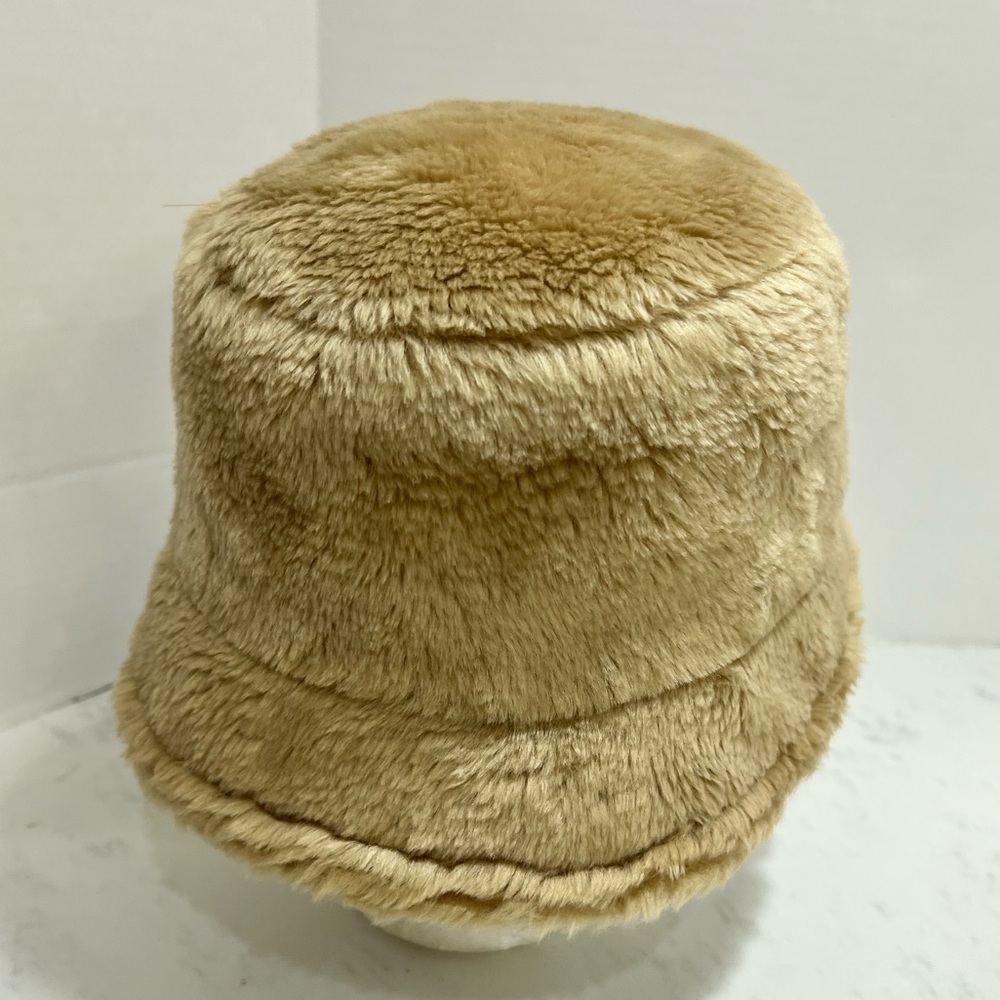 Coach Tan Faux Fur Bucket Hat - Picture 4 of 8